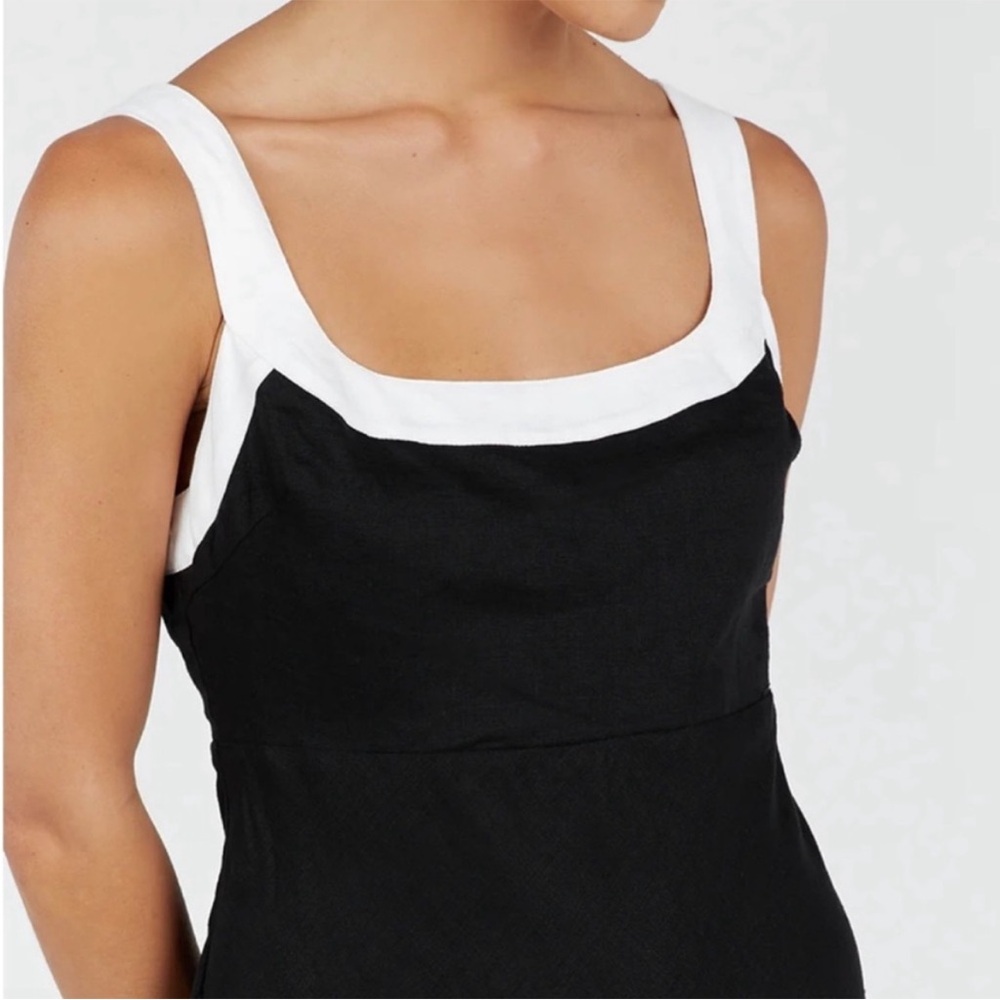 EUC DISSH Carter Black Linen Midi Dress - Picture 3 of 5